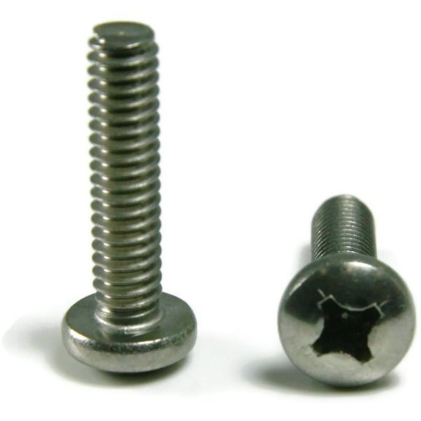 #10-24 x 3/8 in Phillips Pan Machine Screw, Plain 18-8 Stainless Steel, 1000 PK, Newport Fasteners, Mfr#: 554580-PR-1000